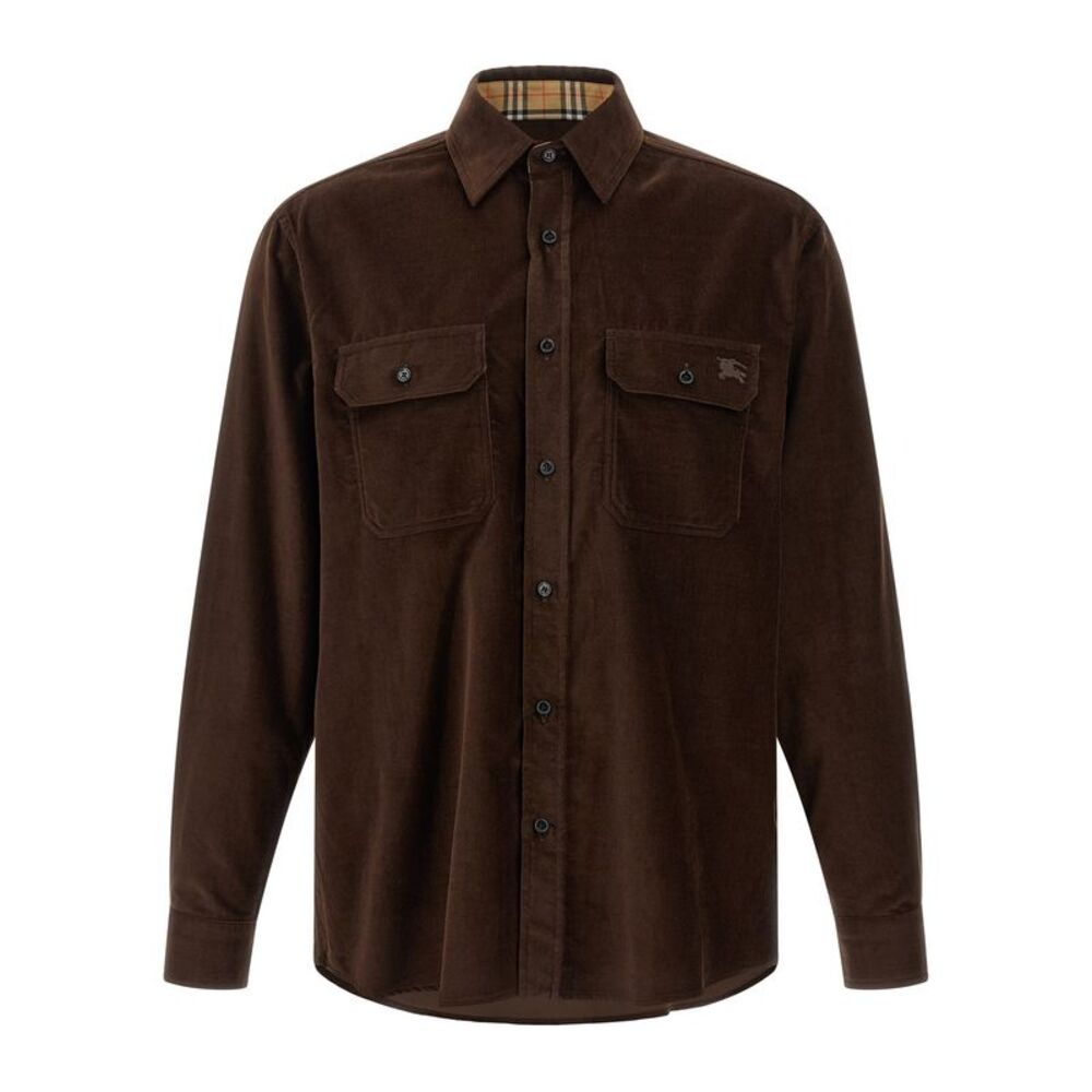 Burberry Brown Cotton Men's Blouse